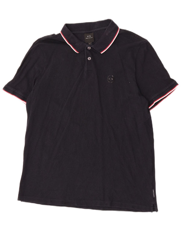 Męska koszulka polo Armani Exchange XL, czarna, bawełniana