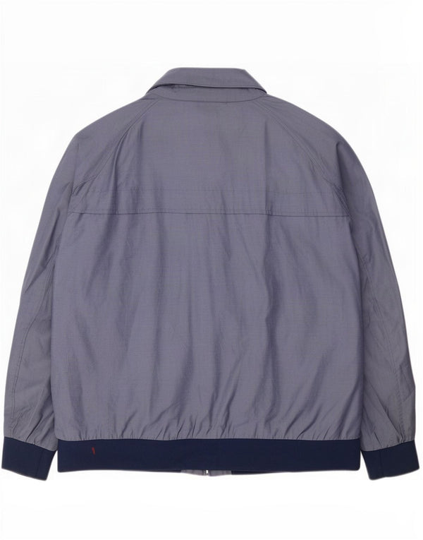 Męska kurtka bomber Marks & Spencer UK 46 3XL, niebieska, bawełniana w bloki kolorów