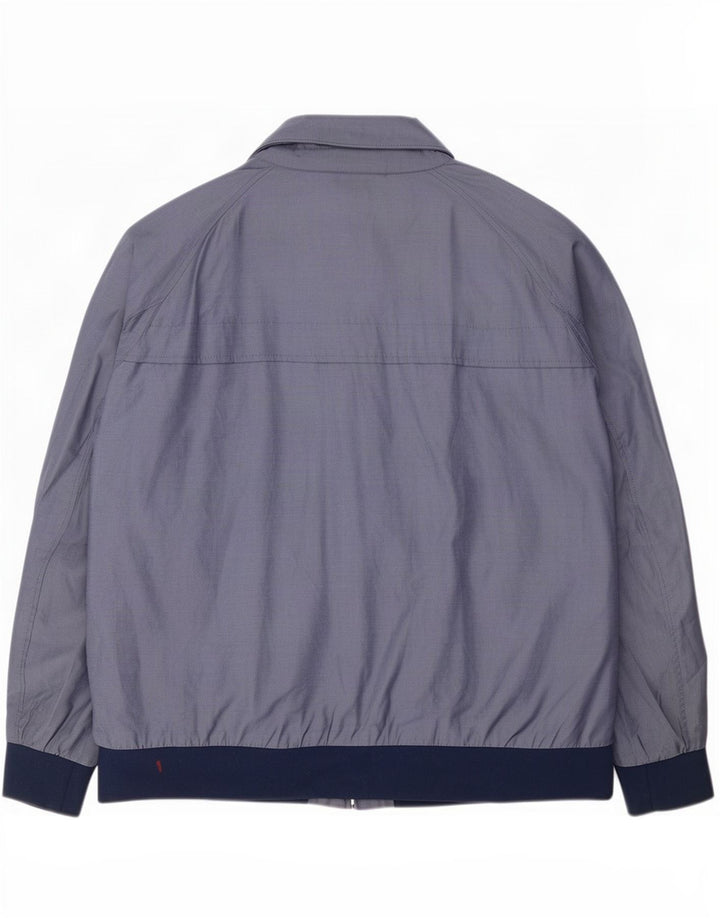 Męska kurtka bomber Marks & Spencer UK 46 3XL, niebieska, bawełniana w bloki kolorów