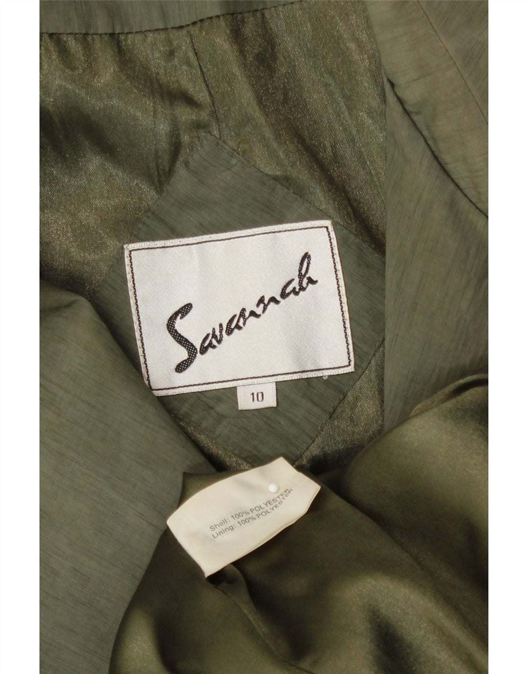 Damski trencz Savannah Oversize UK 10, mały, zielony, poliester