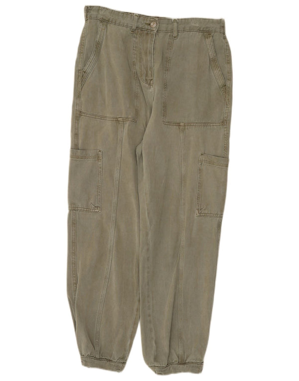 Spodnie damskie Marks & Spencer Crop Cargo UK 12 Medium W30 L26 Khaki