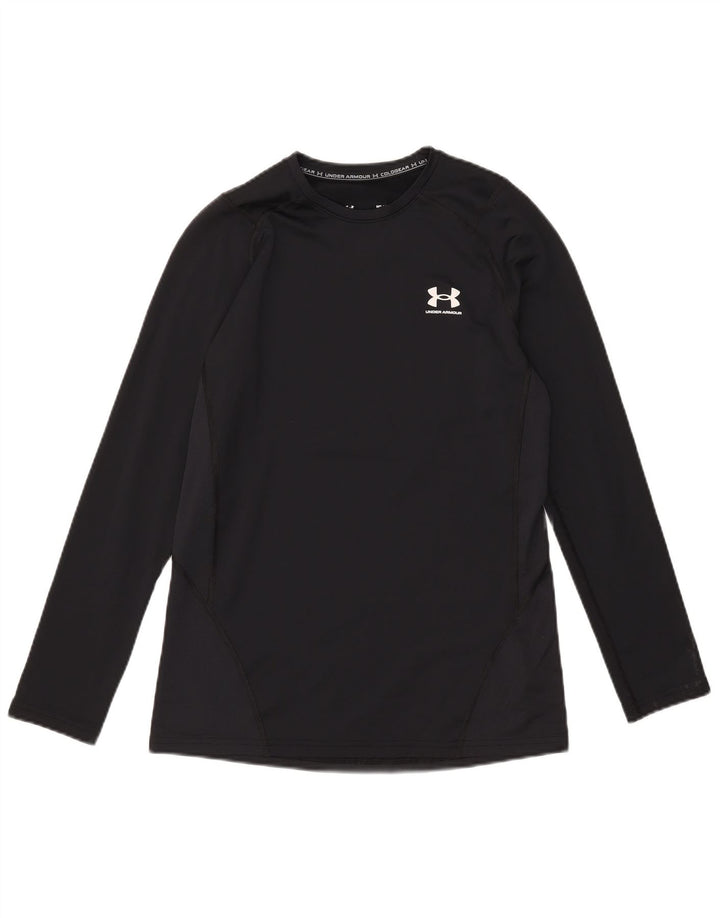 Męska koszulka Cold Gear z długim rękawem Under Armour, średni czarny poliester