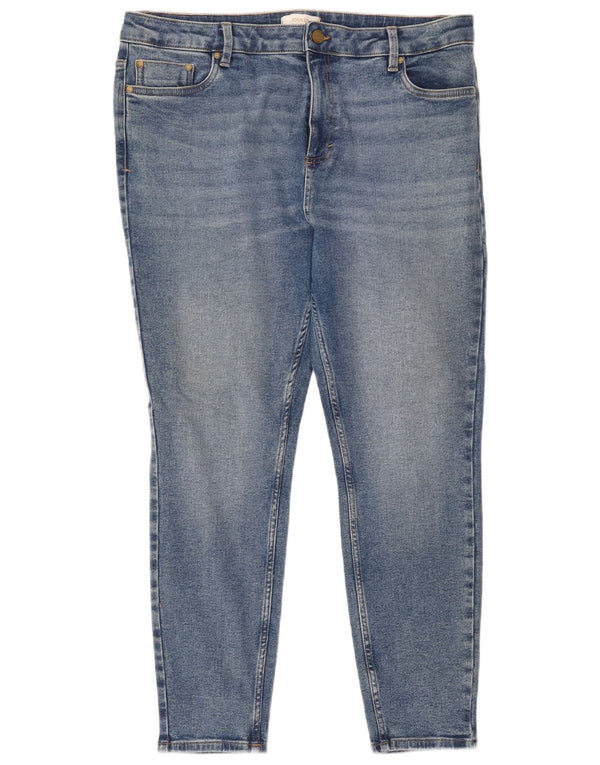 Damskie jeansy Skinny Joules UK 18 XL W38 L28 Niebieskie bawełniane