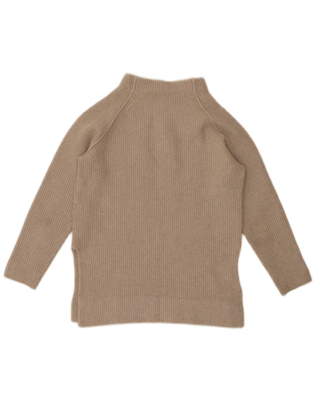 Sweter damski Massimo Dutti z golfem UK 12, średni beż, wełna