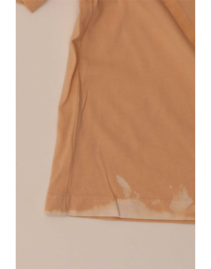 Damski T-shirt Guess Crop Graphic Top UK 12 Średni Pomarańczowy