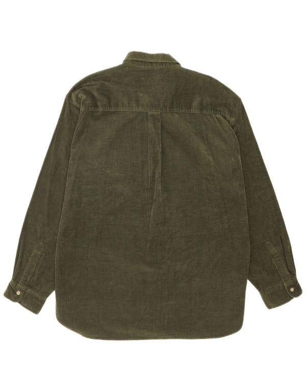 CLASSIC Męska koszula sztruksowa UK 45/46 XL Zielona bawełna