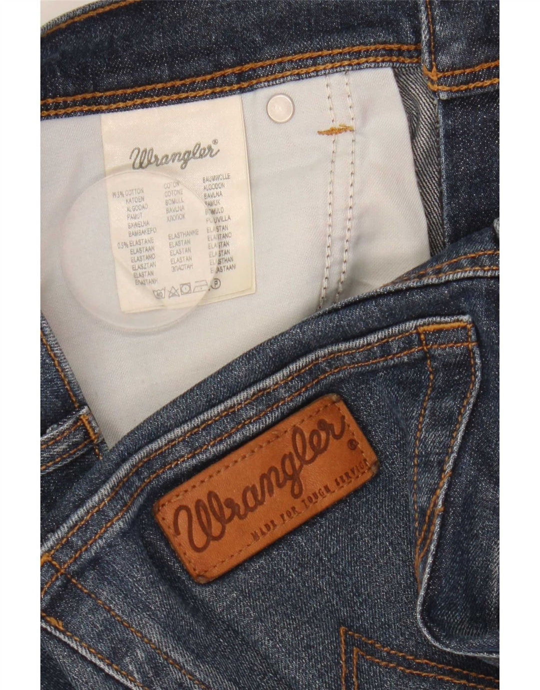 Męskie spodenki jeansowe Wrangler Texas Stretch W33 Średnioniebieskie, bawełniane