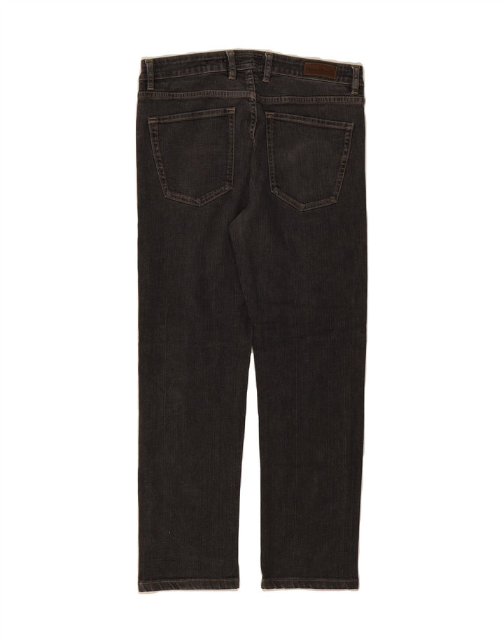 MASSIMO DUTTI Womens Straight Jeans EU 38 Small W30 L27 Black Cotton Vintage Massimo Dutti and Second-Hand Massimo Dutti from Messina Hembry 