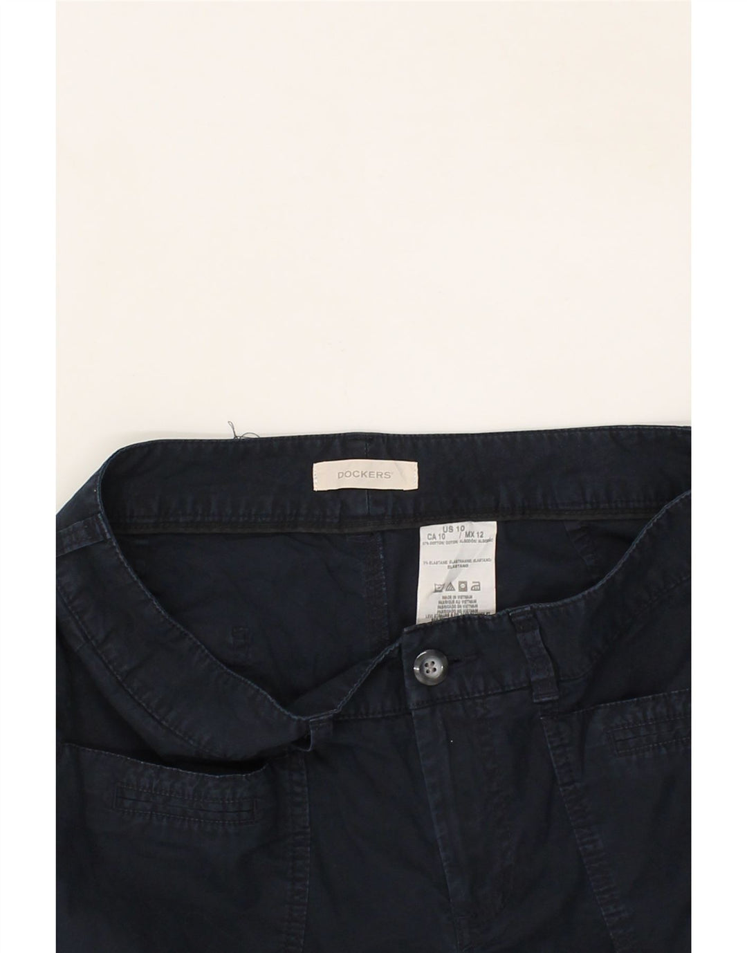 DOCKERS Womens Bermuda Shorts US 10 Large W32  Navy Blue Cotton Vintage Dockers and Second-Hand Dockers from Messina Hembry 