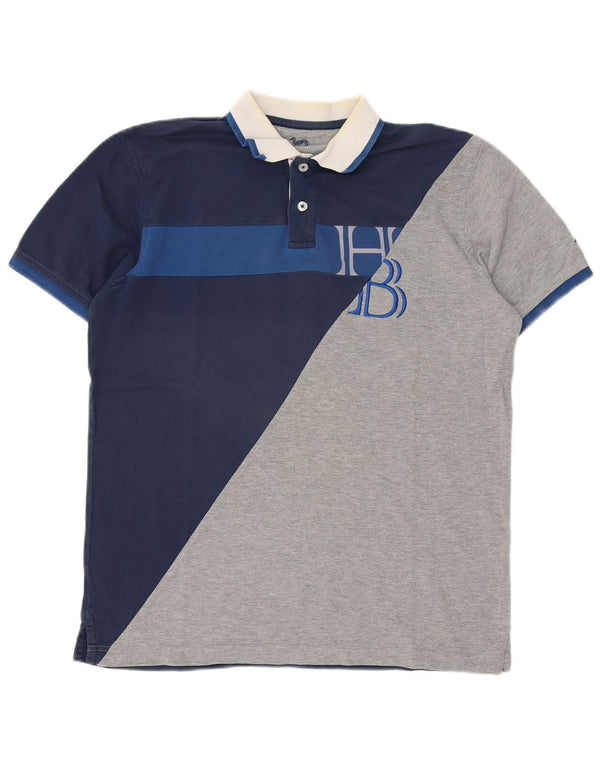 Męska graficzna koszulka polo do rugby Harmont & Blaine w kolorze średniego granatu