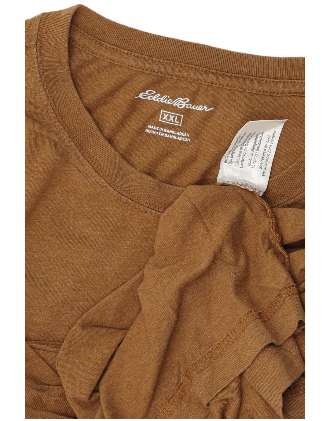 Koszulka męska EDDIE BAUER Top 2XL, brązowa, bawełniana
