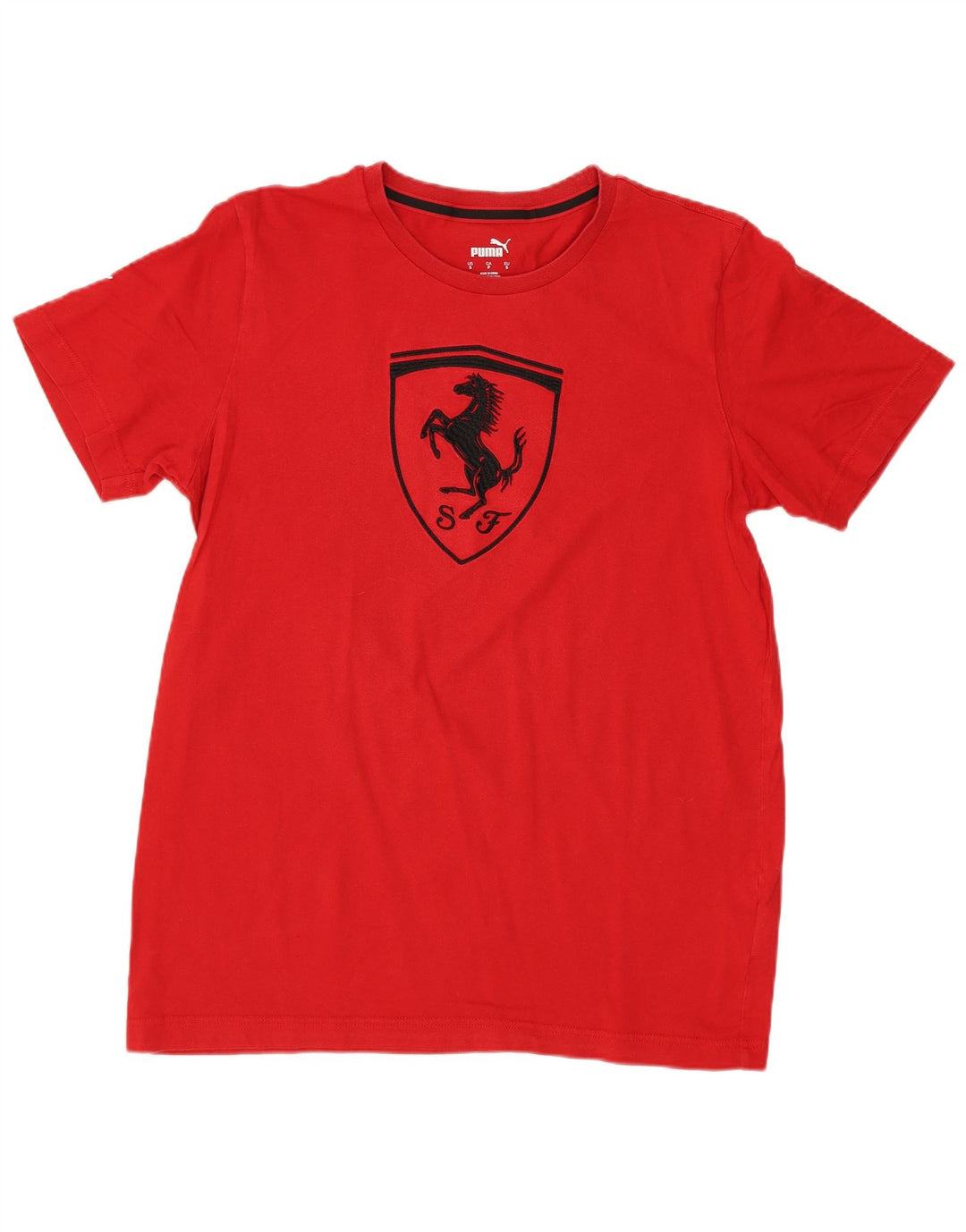 Męski T-shirt PUMA Ferrari z grafiką, mały, czerwony