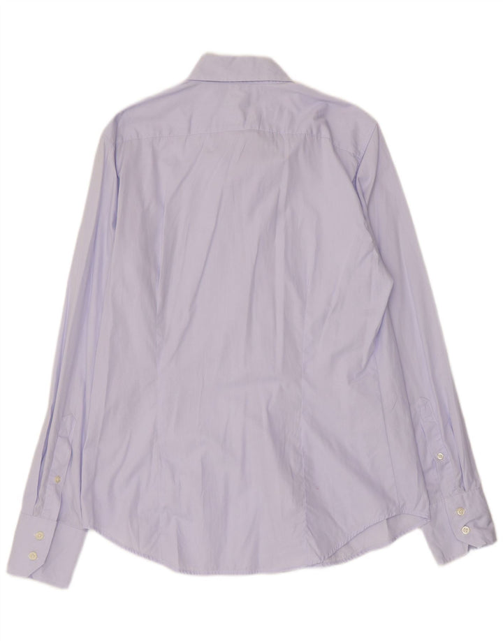 Koszula męska BENETTON, duża, fioletowa, bawełniana