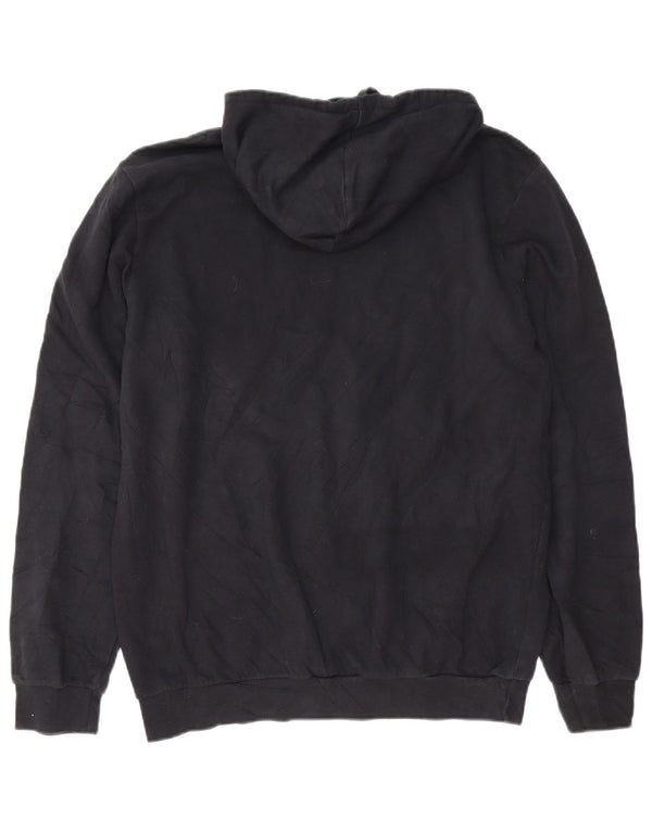 Męska bluza z kapturem Adidas o regularnym kroju, duża, czarna, bawełniana