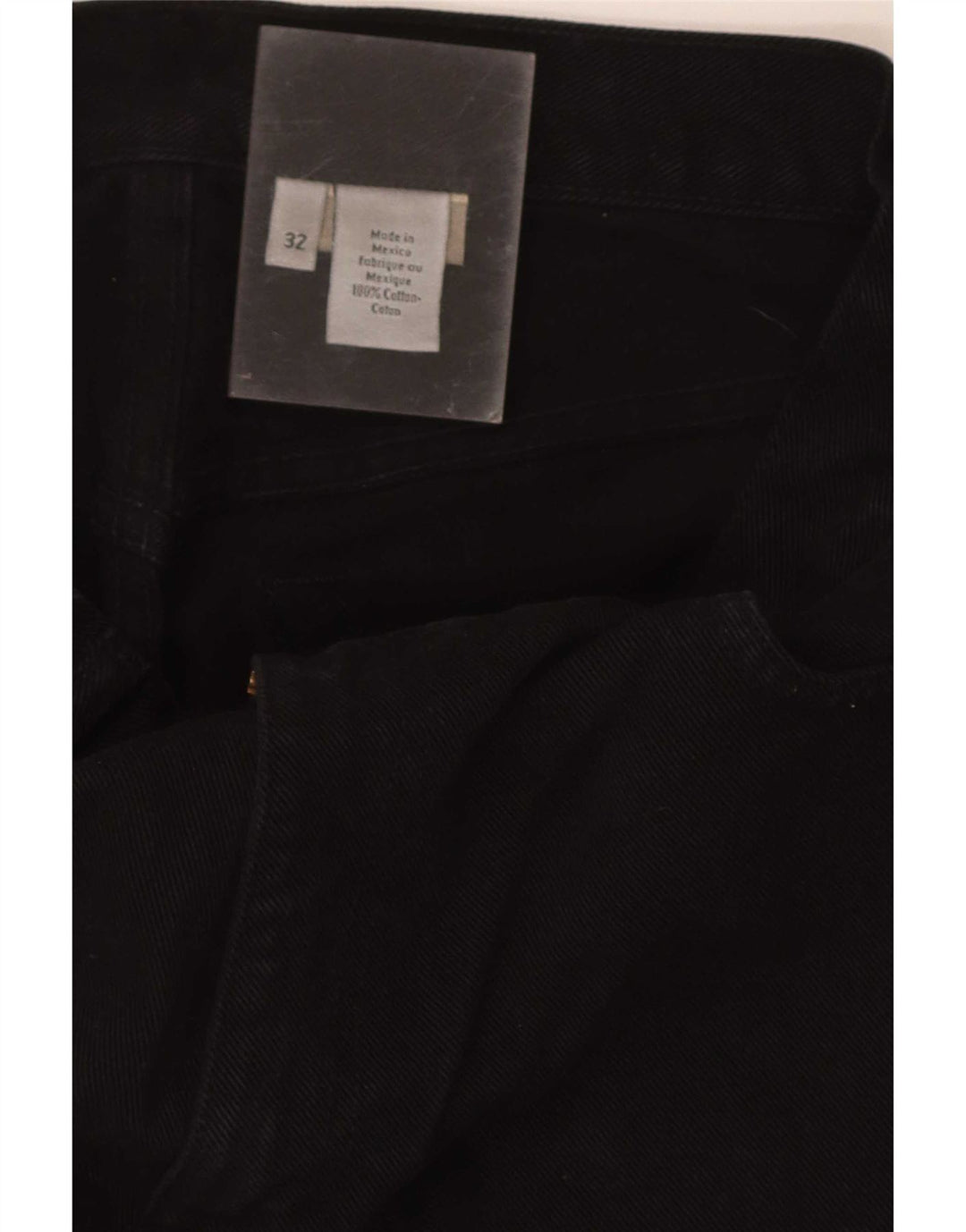 Męskie dżinsy Calvin Klein Regular Straight W32 L30 Czarna bawełna