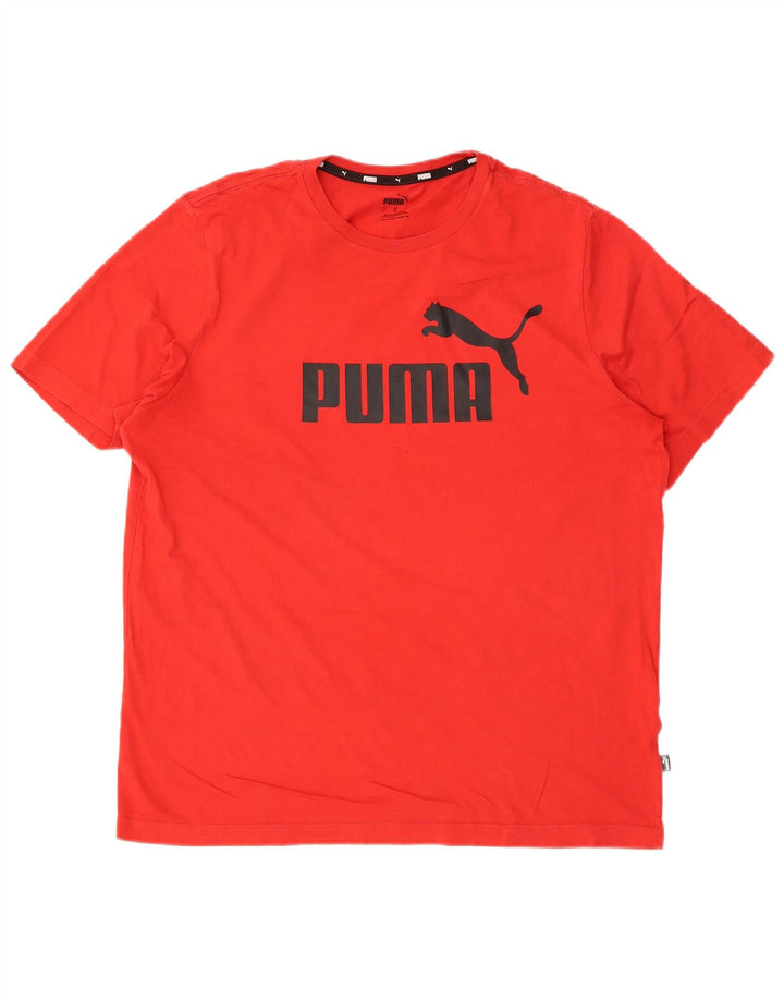 Męski T-shirt Puma z grafiką, duży, czerwony