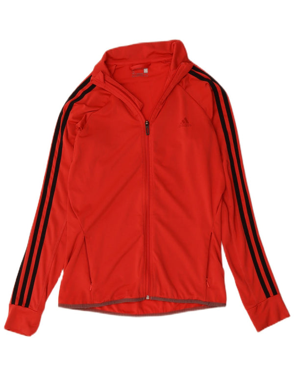 Damska kurtka dresowa Adidas Climalite Top Jacket UK 8/10 Mały czerwony poliester