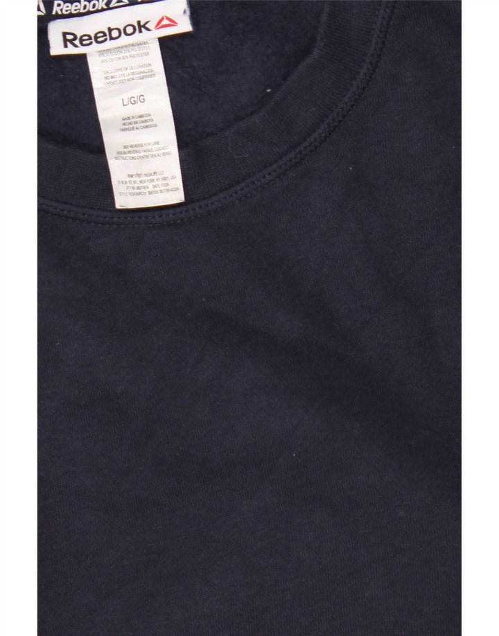 Męska bluza Reebok Jumper, duża, granatowa, bawełniana
