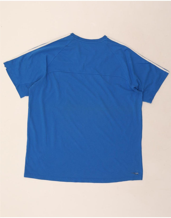 Adidas Męska koszulka Top 2XL Niebieska bawełna