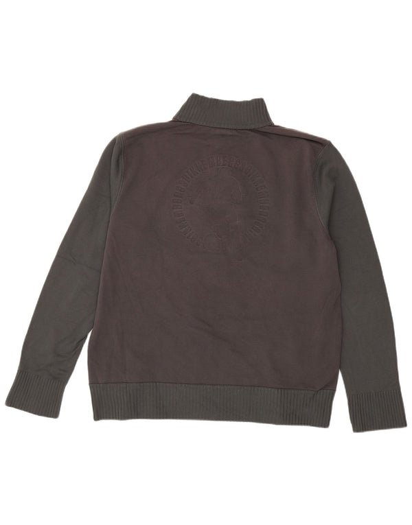 Bikkembergs Mens Zip Neck Jumper Sweater XL Grey