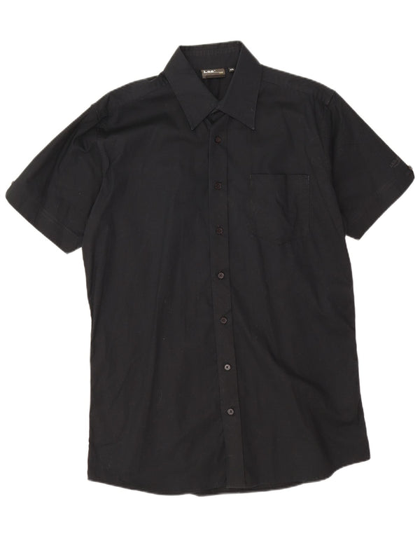 Lee Mens Short Sleeve Shirt 2XL Black Cotton
