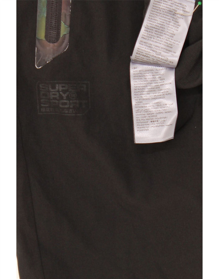 SUPERDRY Damskie spodnie dresowe duże W32 L27 Czarny poliester