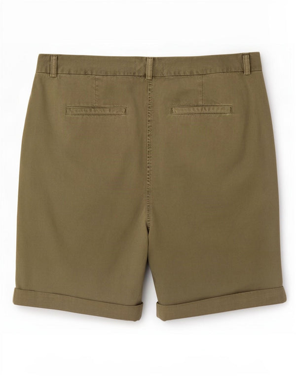 Marks & Spencer Damskie spodenki Chino UK 16, duże, W34, bawełna khaki