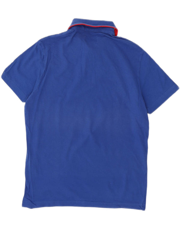 Męska koszulka polo AUSTRALIAN L'ALPINA, średnia niebieska, bawełniana