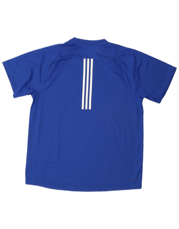 Adidas Męski T-shirt Aeroready Top XL Niebieski Poliester