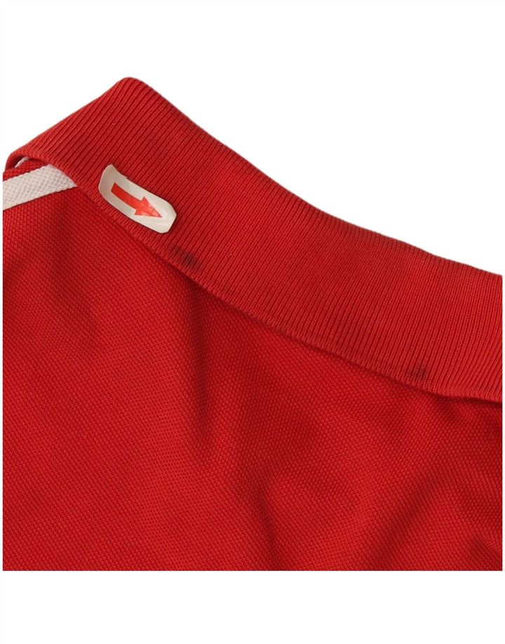 Męska koszulka polo Adidas, duża, czerwona, bawełniana