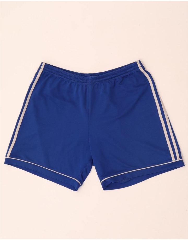 Męskie spodenki sportowe Adidas, duże, niebieskie, poliestrowe
