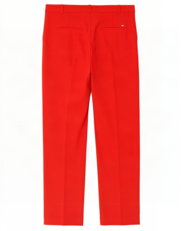 Damskie spodnie chino z wysokim stanem Tommy Hilfiger UK 12 Medium W30 L28 Czerwone