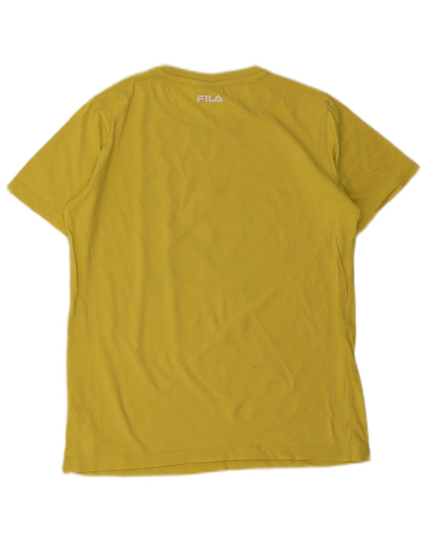 Chłopięcy T-shirt z grafiką Fila 13-14 lat, żółty