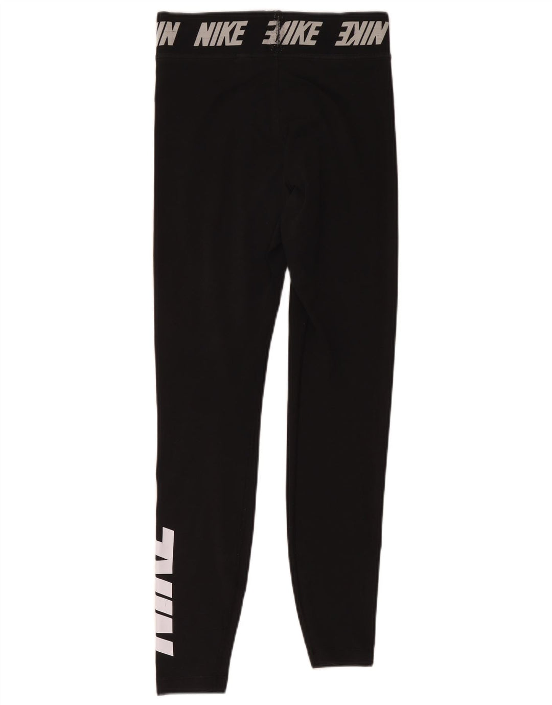 Damskie legginsy Nike Graphic UK 10, małe, czarne, poliestrowe