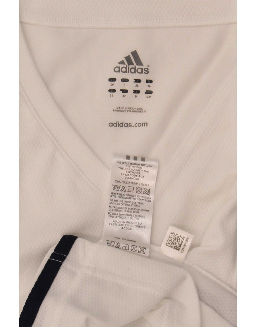 Damska kamizelka Adidas Climalite Top UK 10, mała, biała, poliestrowa
