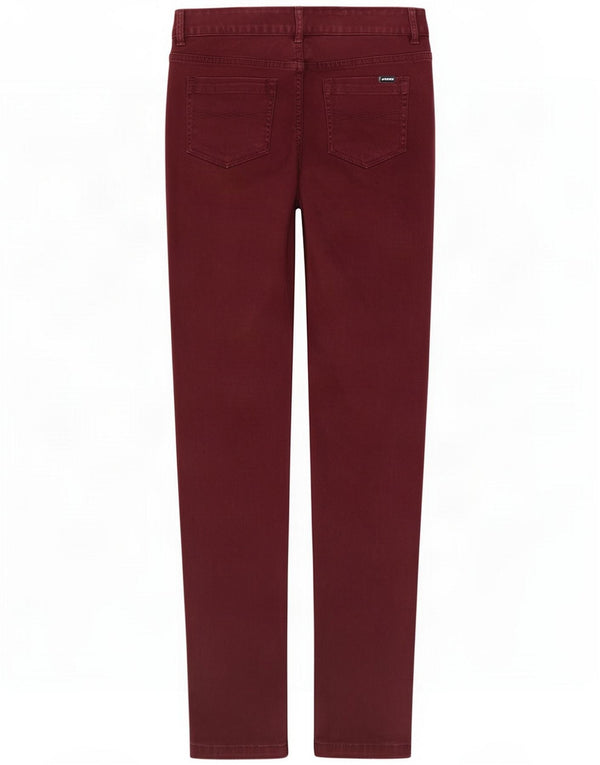 Musto Damskie spodnie typu skinny casual UK 10 Small W27 L31 Burgundowa bawełna