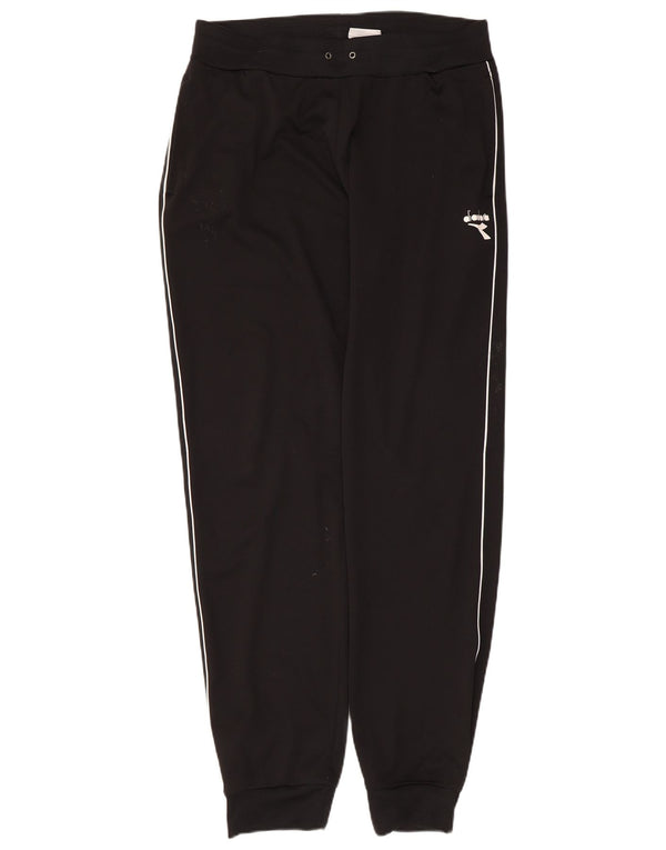 Męskie spodnie dresowe Diadora Joggers UK 42, duży, czarny poliester