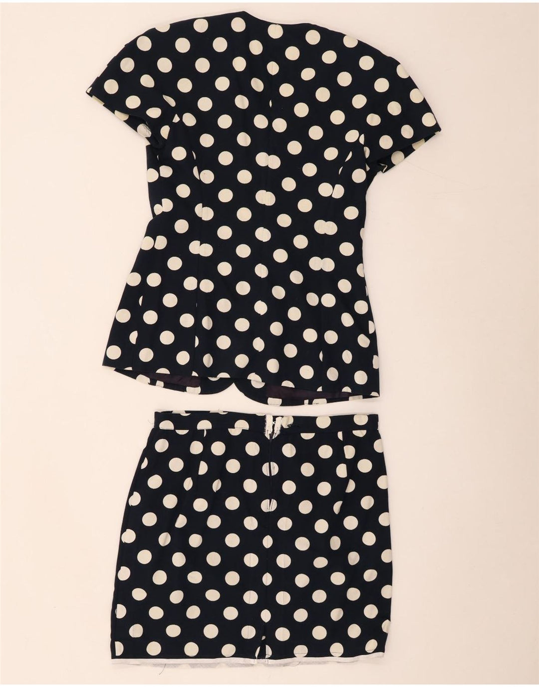 Luisa Spagnoli Damski zestaw dwuczęściowych spódnic z krótkim rękawem IT 42 Medium W32 Navy