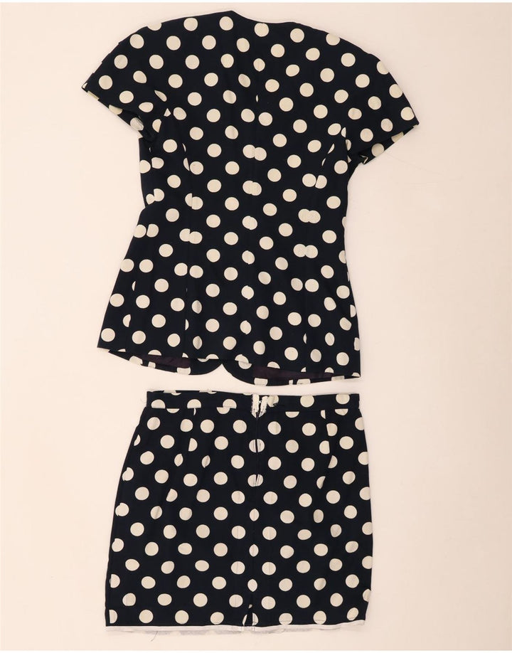Luisa Spagnoli Damski zestaw dwuczęściowych spódnic z krótkim rękawem IT 42 Medium W32 Navy