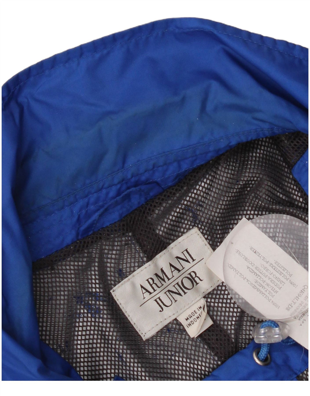 Kurtka wiatrówka chłopięca Armani 13-14 lat, niebieska, poliamid