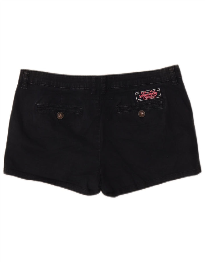 Damskie spodenki chino Superdry, średnie W32, czarne, bawełniane