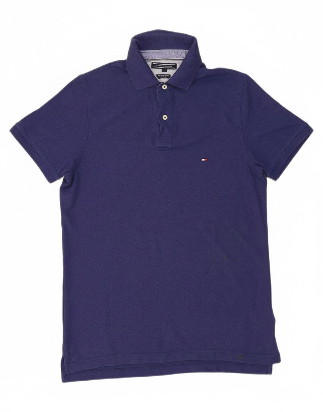 TOMMY HILFIGER Mens Slim Fit Polo Shirt Medium Navy Blue