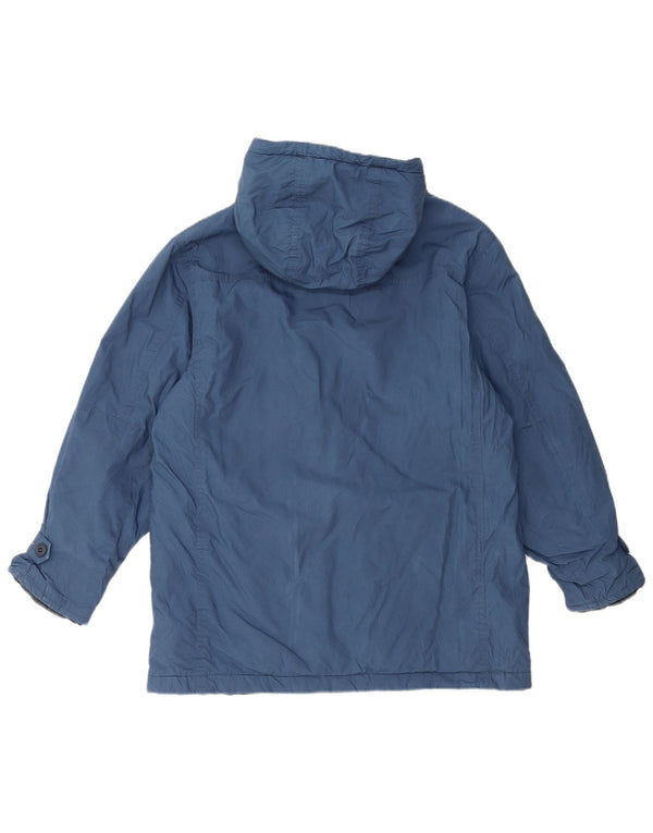 Męska kurtka wiatrówka z kapturem J. Crew UK 36 Small Blue Cotton