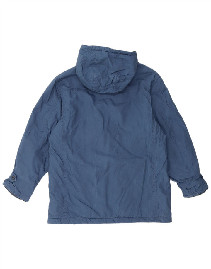 Męska kurtka wiatrówka z kapturem J. Crew UK 36 Small Blue Cotton