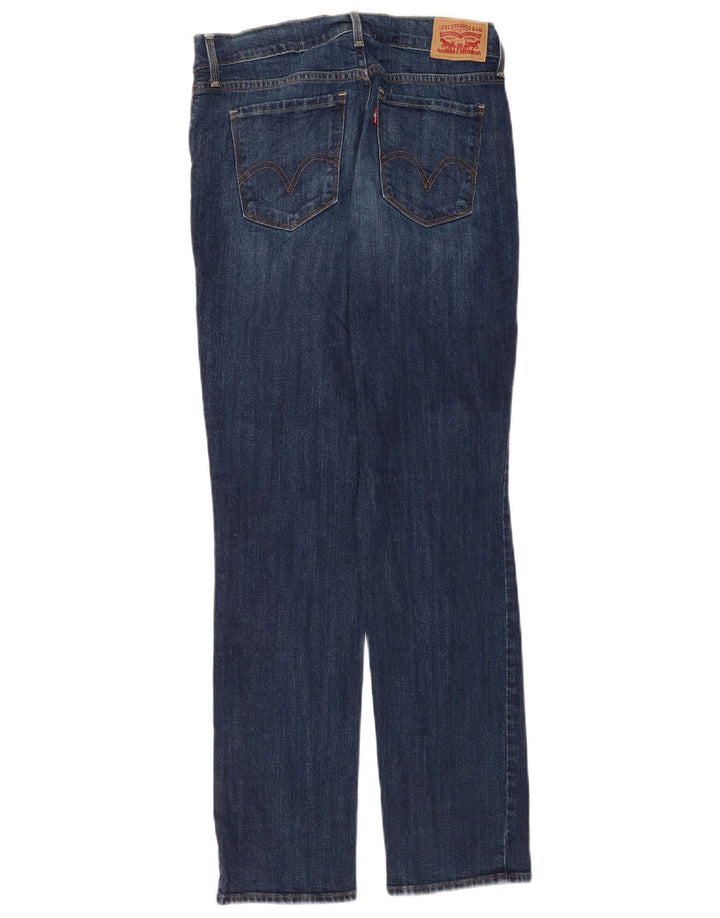 Damskie dżinsy Levi's 505 Straight W28 L32 Niebieskie bawełniane
