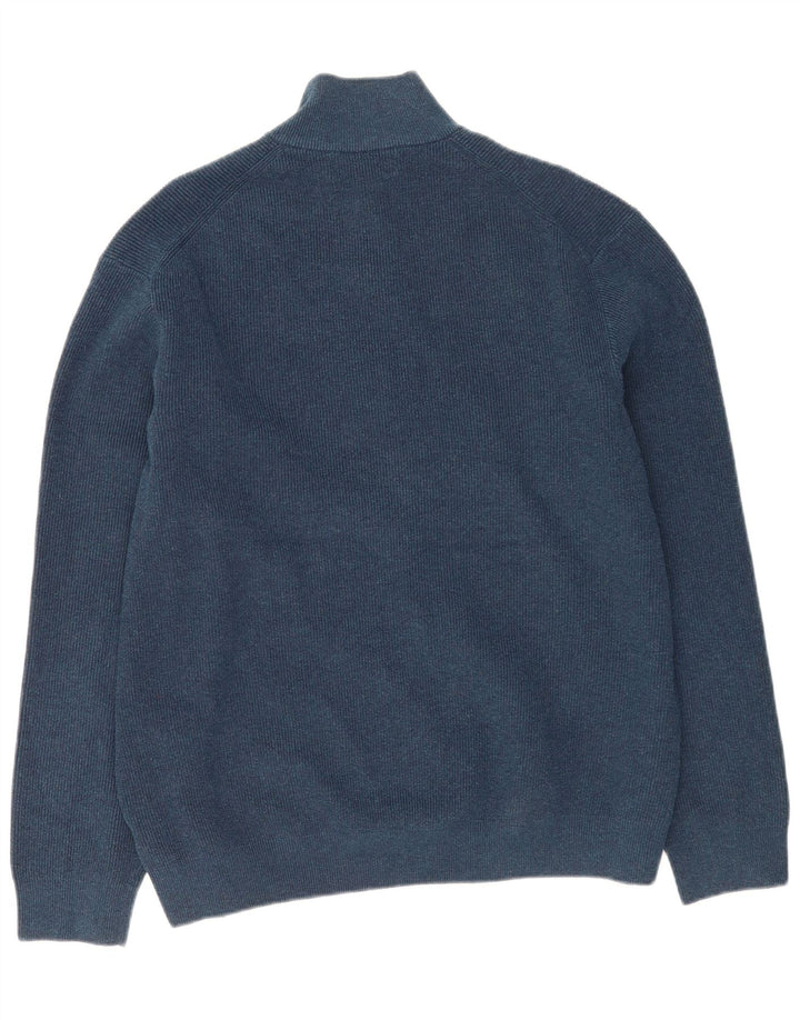 Marks & Spencer Męski sweter zapinany na zamek, 3XL, granatowy, poliester