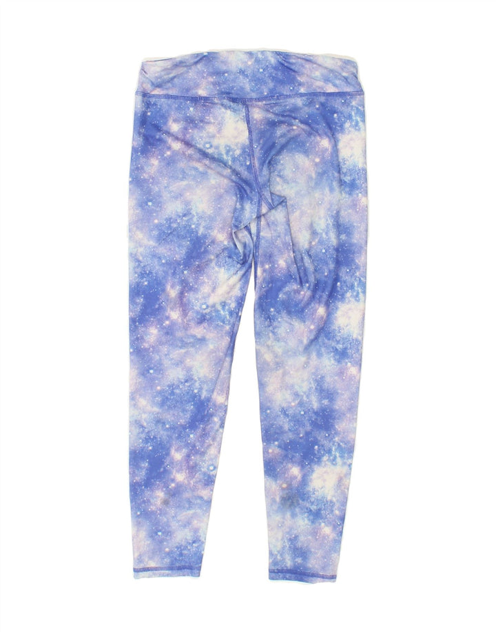 EDDIE BAUER Girls Leggings 14-15 Years Large  Blue Tie Dye Polyester Vintage Eddie Bauer and Second-Hand Eddie Bauer from Messina Hembry 