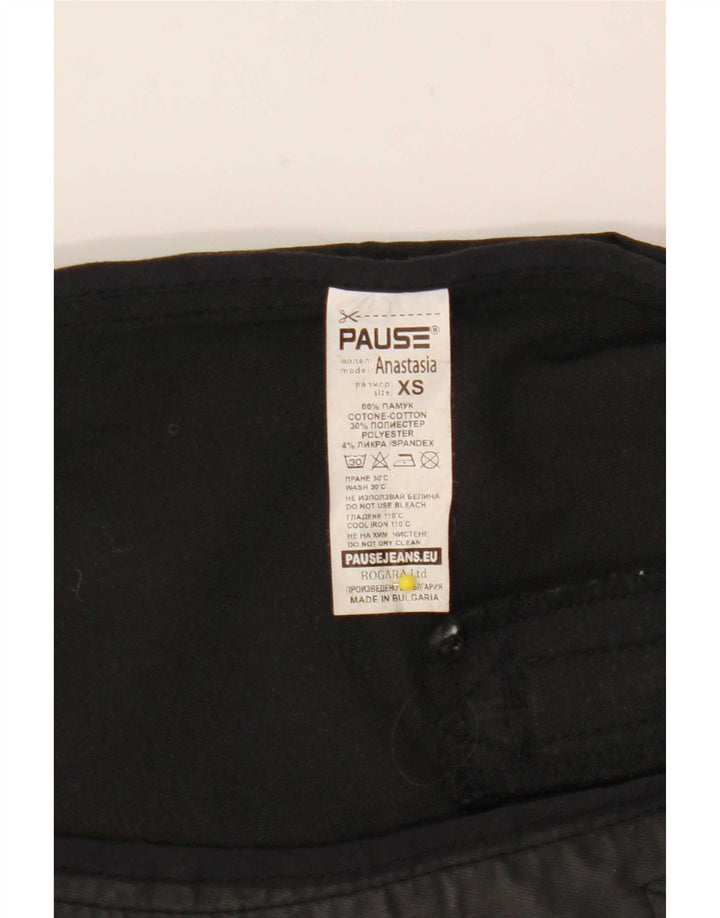 Płaszcz damski w stylu vintage, frak, UK 6, XS, czarna bawełna
