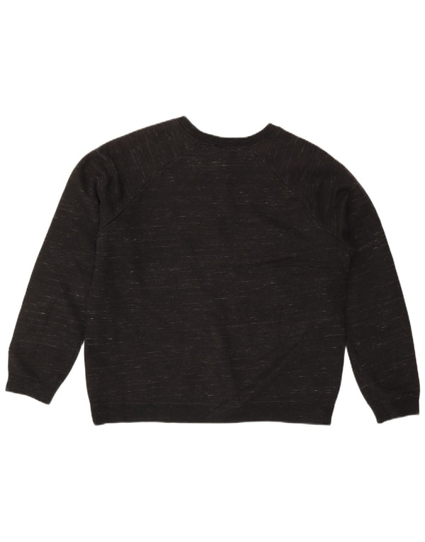 Damska bluza dresowa Nike UK 16, duża, czarna, nakrapiana bawełna