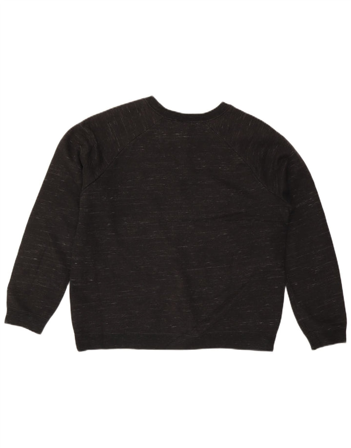 Damska bluza dresowa Nike UK 16, duża, czarna, nakrapiana bawełna